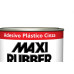 Massa Plastica 500Gr Maxi Rubber Cinza