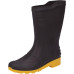 Bota Pega Forte Preto/Amarelo Cano Medio N.43