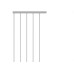 Extensor 25Cm P/Portao Qually Branco
