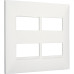 Espelho Placa Pial Plus+ Branco 4X4 4Mod.Dist 618514Bc