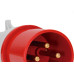 Plug Jng 3P+T 16A 380V 6H Vermelho Mgi-014