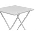Mesa De Aco Quadrada Acomix Branco