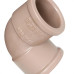 Cotovelo Plastilit PVC Liso Liso 3X90 Marrom