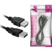 Cabo Usb 2.0 Macho+Femea 1.80M Preto