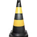 Cone Amarelo/Preto 75Cm Fortline