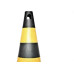 Cone Amarelo/Preto 75Cm Fortline