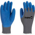 Luva Imbat Tricotada Banho Palmar Azul 09 - Kit C/12 Unidades