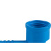 Cotovelo Reboucas Interno L/R 1 Azul - Kit C/25 Unidades