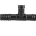 Tee Interno Reboucas Triplo 1 Preto - Kit C/25 Unidades