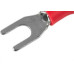 Terminal Pre-Isol Forquilha 0,5-1,5 F4,3 Vermelho - Kit C/100 Unidades