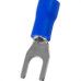 Terminal Pre-Isol Forquilha 1,5-2,5 F3,7 Azul - Kit C/100 Unidades