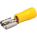 Terminal Pre-Isol Femea 4,0-6,0 Amarelo Penzel - Kit C/100 Unidades