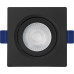 Spot Emb.05W Led 3000K Quadr B_D Preto