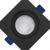 Spot Emb.05W Led 3000K Quadr B_D Preto