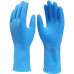 Luva Imbat Latex Verniz Silver Azul 09-G - Kit C/12 Unidades