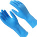 Luva Imbat Latex Verniz Silver Azul 09-G - Kit C/12 Unidades