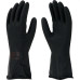 Luva Imbat Latex Forrada Preto 07-P - Kit C/12 Unidades