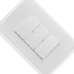 Conjunto Radial Ouro Branco 3 interruptores Simp 1809004