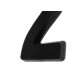 Numero 3D Pvc Deplasti 2 Preto 13Cm