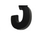 Numero 3D Pvc Deplasti 3 Preto 13Cm