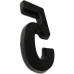 Numero 3D Pvc Deplasti 5 Preto 13Cm