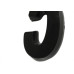 Numero 3D Pvc Deplasti 5 Preto 13Cm