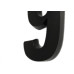 Numero 3D Pvc Deplasti 9 Preto 13Cm