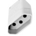 Pino Femea Perlex 2P+T 10A Branco 2043 - Kit C/10 Unidades