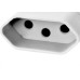 Pino Femea Perlex 2P+T 10A Branco 2043 - Kit C/10 Unidades