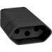 Pino Femea Perlex 2P+T 10A Preto 2043 - Kit C/10 Unidades