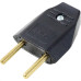 Pino Macho Perlex 2P 10A Preto 1041 - Kit C/10 Unidades