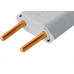 Pino Macho Perlex 2P 20A Cinza 1046 - Kit C/10 Unidades