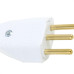 Pino Macho Perlex 2P+T 10A Branco 1043 - Kit C/10 Unidades
