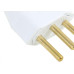 Pino Macho Perlex 2P+T 10A Branco 1043 - Kit C/10 Unidades