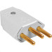 Pino Macho Perlex 2P+T 20A Cinza 1048 - Kit C/10 Unidades