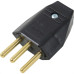 Pino Macho Perlex 2P+T 20A Preto 1048 - Kit C/10 Unidades