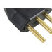 Pino Macho Perlex 2P+T 20A Preto 1048 - Kit C/10 Unidades
