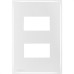 Espelho Placa Radial Mod.Ouro Branco 4X2 2Mod Dis 9004