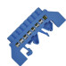 Barram Jng Neutro 12 Termimal Azul 15704 - Kit C/5 Unidades
