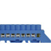 Barram Jng Neutro 12 Termimal Azul 15704 - Kit C/5 Unidades