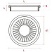 Grelha Plast Comp.Red Branco 10X10 Plastilit
