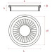 Grelha Plast Comp.Red Branco 15X15 Plastilit