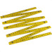 Metro Eco Plastico Simples Amarelo - Kit C/10 Unidades