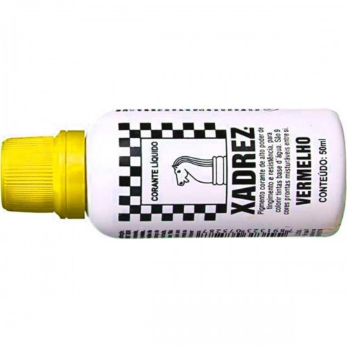 Corante Xadrez Amarelo 50Ml Para Tinta  - Kit C/12 