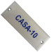 Placa Esmaltada Caiado 3X8 Casa 10