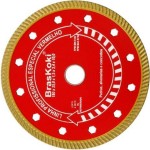 Disco Diamantado Braskoki 180Mm Turbo Jet Vermelho Seco Agua 