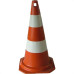 Cone Rigido Prosafety Plastico Laranja/Branco 70Cm Wps1916