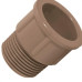 Adaptador Marrom Amanco Curto Liso Rosca 25X3/4 11508 - Kit C/50 