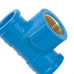 Tee Azul Amanco Liso/Liso/Rosca 20Mm X 1/2'' 10422/11842 - Kit C/24 