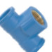 Tee Azul Amanco Reducao Liso/Liso/Rosca 25Mmx1/2'' 10424/11843 - Kit C/24 